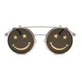 Unisex 'Smiley Face' Flip Lens Funny Happy Sunglasses Astroshadez-Sunglasses-Astroshadez-Yellow-ASTROSHADEZ.COM