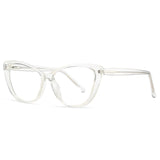 Womens 'Paulina' Clear Lens Cat Eye Sunglasses-Home-Astroshadez-Transparent-ASTROSHADEZ.COM