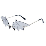 Unisex 'Bat' Shaped Sunglasses Astroshadez-Home-Astroshadez-Silver Mirror-ASTROSHADEZ.COM