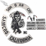 California Motorcycle Club Patch Set-Patches-ASTROSHADEZ.COM-Black anarchy-ASTROSHADEZ.COM
