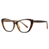 Womens 'Paulina' Clear Lens Cat Eye Sunglasses-Home-Astroshadez-Leopard-ASTROSHADEZ.COM