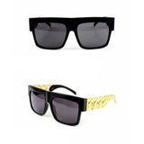 Unisex 'Tyga Rick Ross Beyonce' Gold Chain Sunglasses Astroshadez-Sunglasses-Astroshadez-Black-ASTROSHADEZ.COM