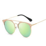 Womens 'Kang' Round Reflective 2020 Sunglasses Astroshadez-Women's Sunglasses-ASTROSHADEZ-Gold-ASTROSHADEZ.COM