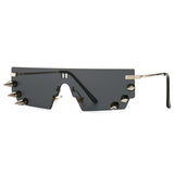 Unisex 'Spikes' Rivet Punk Sunglasses Astroshadez-sunglasses-Astroshadez-Grey-ASTROSHADEZ.COM