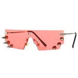 Unisex 'Spikes' Rivet Punk Sunglasses Astroshadez-sunglasses-Astroshadez-Pink-ASTROSHADEZ.COM