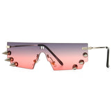Unisex 'Spikes' Rivet Punk Sunglasses Astroshadez-sunglasses-Astroshadez-Grey Pink-ASTROSHADEZ.COM
