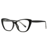 Womens 'Paulina' Clear Lens Cat Eye Sunglasses-Home-Astroshadez-Black-ASTROSHADEZ.COM