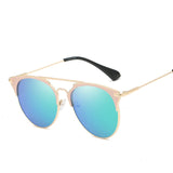 Womens 'Kang' Round Reflective 2020 Sunglasses Astroshadez-Women's Sunglasses-ASTROSHADEZ-Green-ASTROSHADEZ.COM