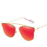 Womens 'Ballard' Reflective Cat Eye Sunglasses 2020 Astroshadez-Women's Sunglasses-Astroshadez-Red-ASTROSHADEZ.COM