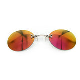 Unisex 'Matrix Morpheus' Frameless Rimless Movie Sunglasses-Sunglasses-Astroshadez-Red-ASTROSHADEZ.COM