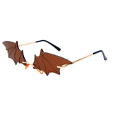 Unisex 'Bat' Shaped Sunglasses Astroshadez-Home-Astroshadez-Golden Tea-ASTROSHADEZ.COM