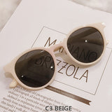 Womens 'Le Petit' Round Cateye Sunglasses Astroshadez-ASTROSHADEZ.COM-Beige-ASTROSHADEZ.COM