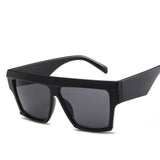 Unisex 'Give Me' Large Flat Top Square Sunglasses Astroshadez-ASTROSHADEZ.COM-Black Black-ASTROSHADEZ.COM