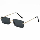 Womens 'Seduce' Square Rimless Sunglasses Astroshadez-ASTROSHADEZ.COM-Black-ASTROSHADEZ.COM