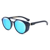 Mens 'Curbed' Steampunk Shielded Sunglasses Astroshadez-ASTROSHADEZ.COM-Blue-ASTROSHADEZ.COM