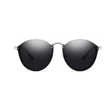 Womens 'Kourtney K' Rimless Sunglasses Astroshadez-ASTROSHADEZ.COM-Black Silver-ASTROSHADEZ.COM
