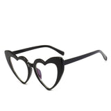 Unisex 'In Love' Heart Frame Shaped Sunglasses Astroshadez-ASTROSHADEZ.COM-Clear-ASTROSHADEZ.COM