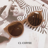 Womens 'Le Petit' Round Cateye Sunglasses Astroshadez-ASTROSHADEZ.COM-Coffee-ASTROSHADEZ.COM