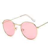 Unisex 'Mona Lisa' Round Sunglasses Astroshadez-ASTROSHADEZ.COM-Gold Pink-ASTROSHADEZ.COM