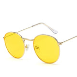 Unisex 'Mona Lisa' Round Sunglasses Astroshadez-ASTROSHADEZ.COM-Gold Yellow-ASTROSHADEZ.COM