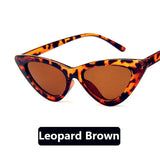 Womens 'Clara' Triangle Shaped Sunglasses-ASTROSHADEZ.COM-Leopard-ASTROSHADEZ.COM
