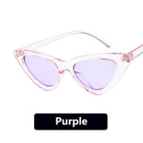 Womens 'Clara' Triangle Shaped Sunglasses-ASTROSHADEZ.COM-Purple-ASTROSHADEZ.COM
