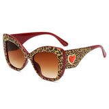 Womens 'Concordia' Cateye Heart Sunglasses Astroshadez-ASTROSHADEZ.COM-Red Tea-ASTROSHADEZ.COM