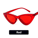 Womens 'Clara' Triangle Shaped Sunglasses-ASTROSHADEZ.COM-Red-ASTROSHADEZ.COM