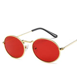Unisex 'Misfit' Oval Round Sunglasses Astroshadez-ASTROSHADEZ.COM-Red-ASTROSHADEZ.COM
