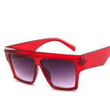 Unisex 'Give Me' Large Flat Top Square Sunglasses Astroshadez-ASTROSHADEZ.COM-Red-ASTROSHADEZ.COM