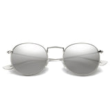 Unisex 'Mona Lisa' Round Sunglasses Astroshadez-ASTROSHADEZ.COM-Silver Silver-ASTROSHADEZ.COM