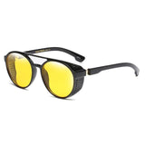 Mens 'Curbed' Steampunk Shielded Sunglasses Astroshadez-ASTROSHADEZ.COM-Yellow-ASTROSHADEZ.COM